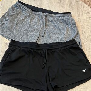 Old Navy Black and Gray Women's Athletic Shorts